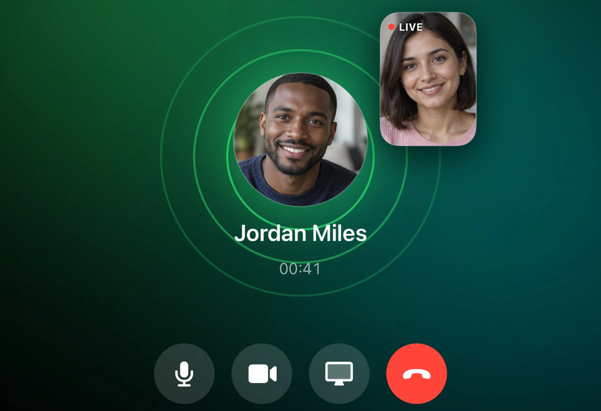 A video call in SRG+