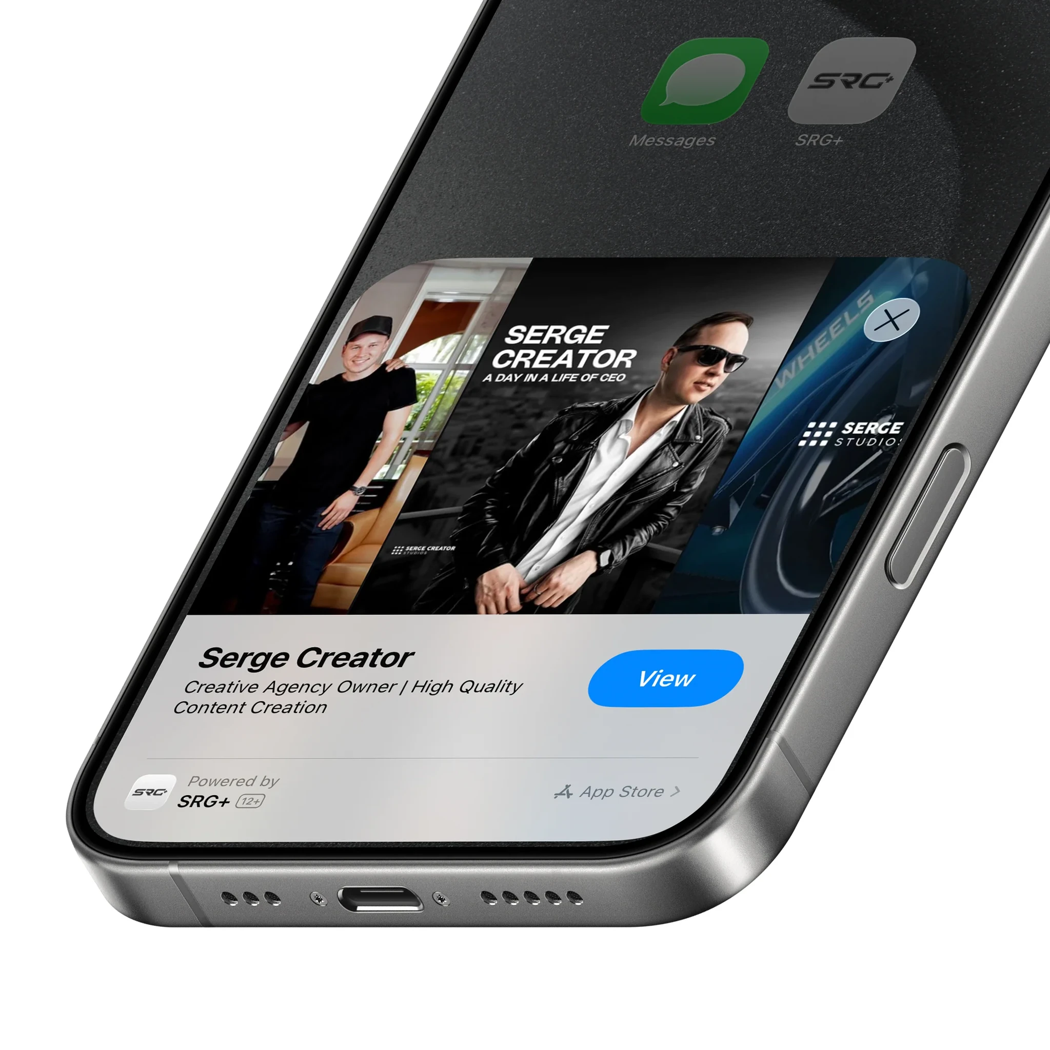 A Digital ID open in the SRG+ app on an iPhone